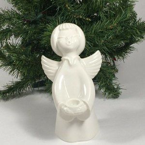 Dresden Christmas ANGEL Candle Holder Dresden VTG
